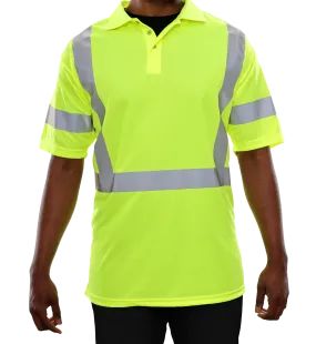 304STLM Hi-Vis Lime Birdseye Polo Shirt