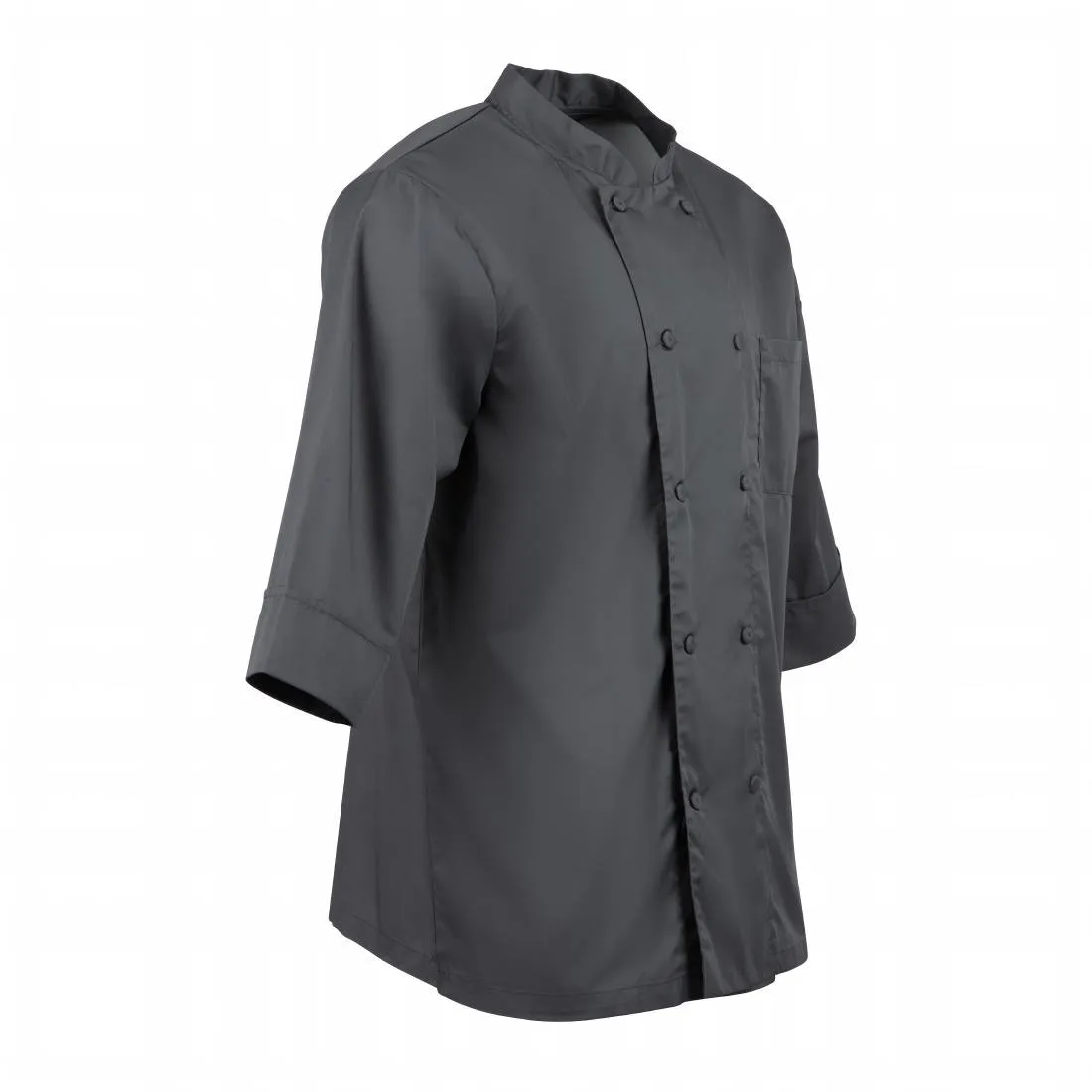 A934-M Chef Works Unisex Chefs Jacket Grey M