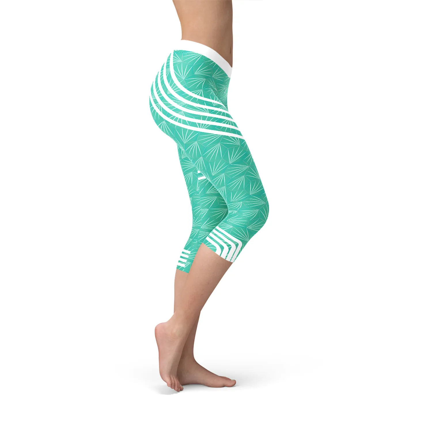 Aqua Energy Performance Capri Leggings