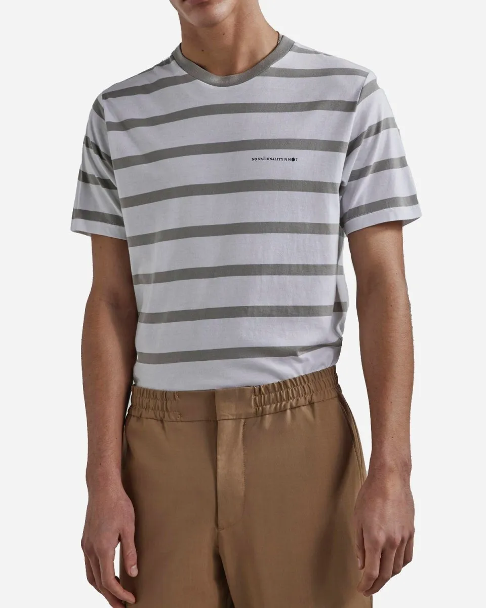 Aspen Striped Tee - Grey Stripe