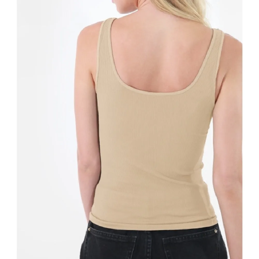 Ava Scoop Neck Ribbed Tank