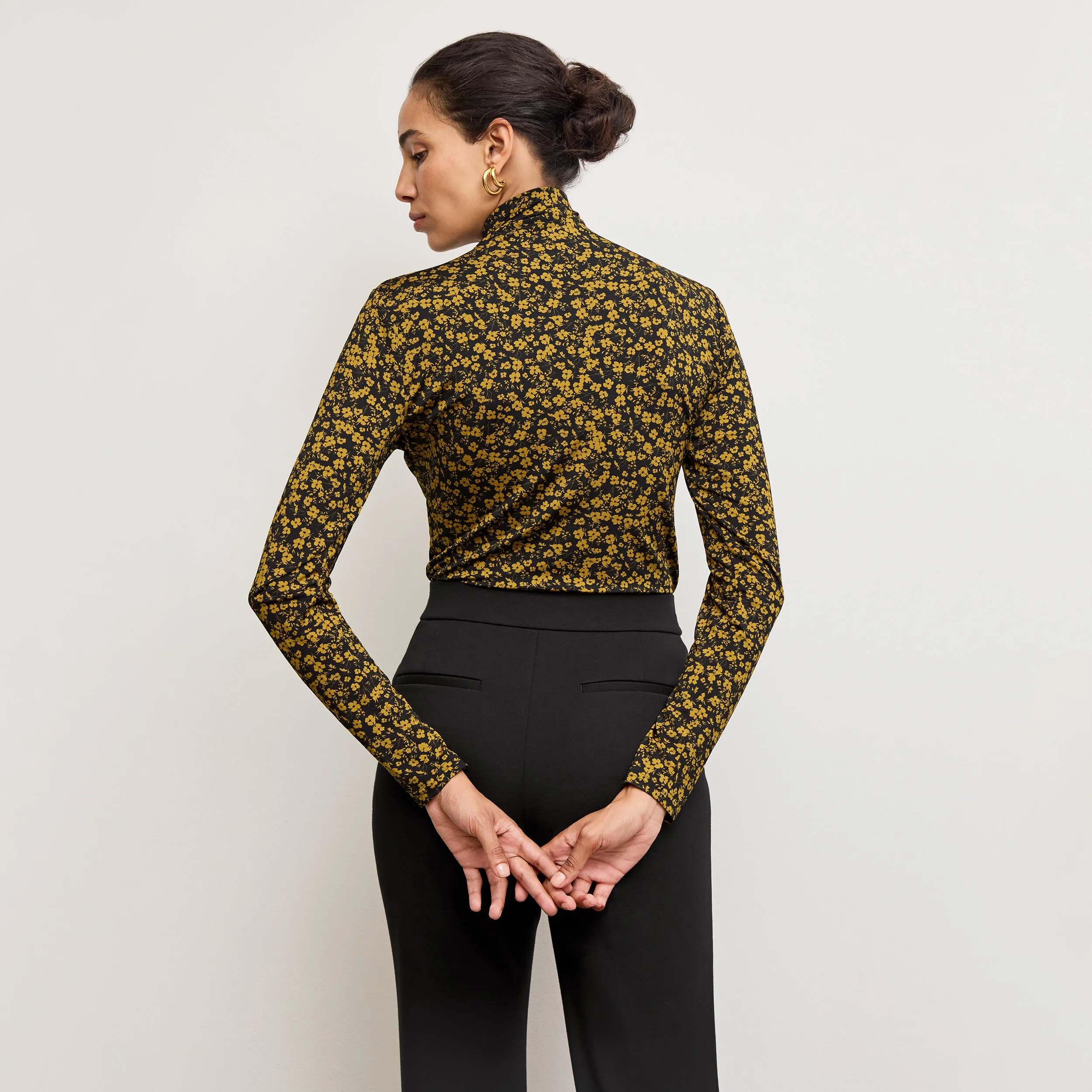 Axam Layering Turtleneck - Printed Jersey :: Bloom Print