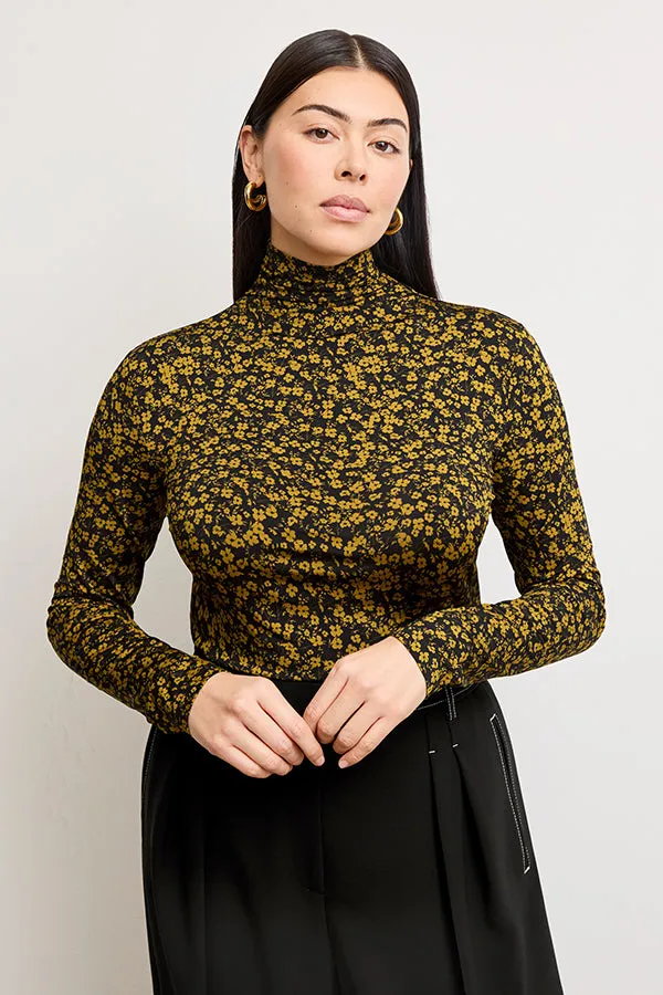 Axam Layering Turtleneck - Printed Jersey :: Bloom Print