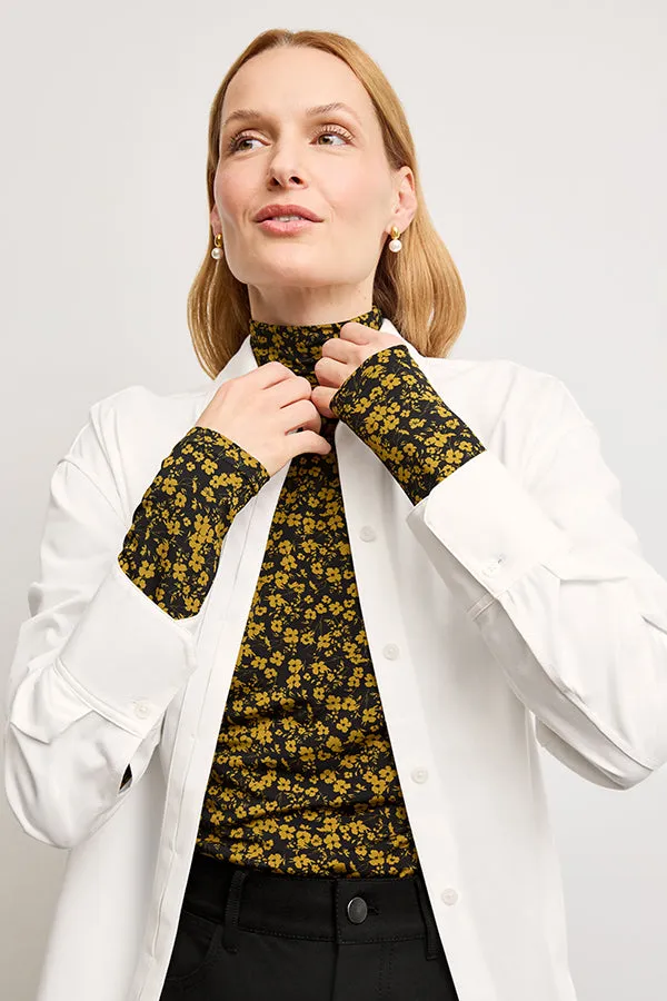 Axam Layering Turtleneck - Printed Jersey :: Bloom Print