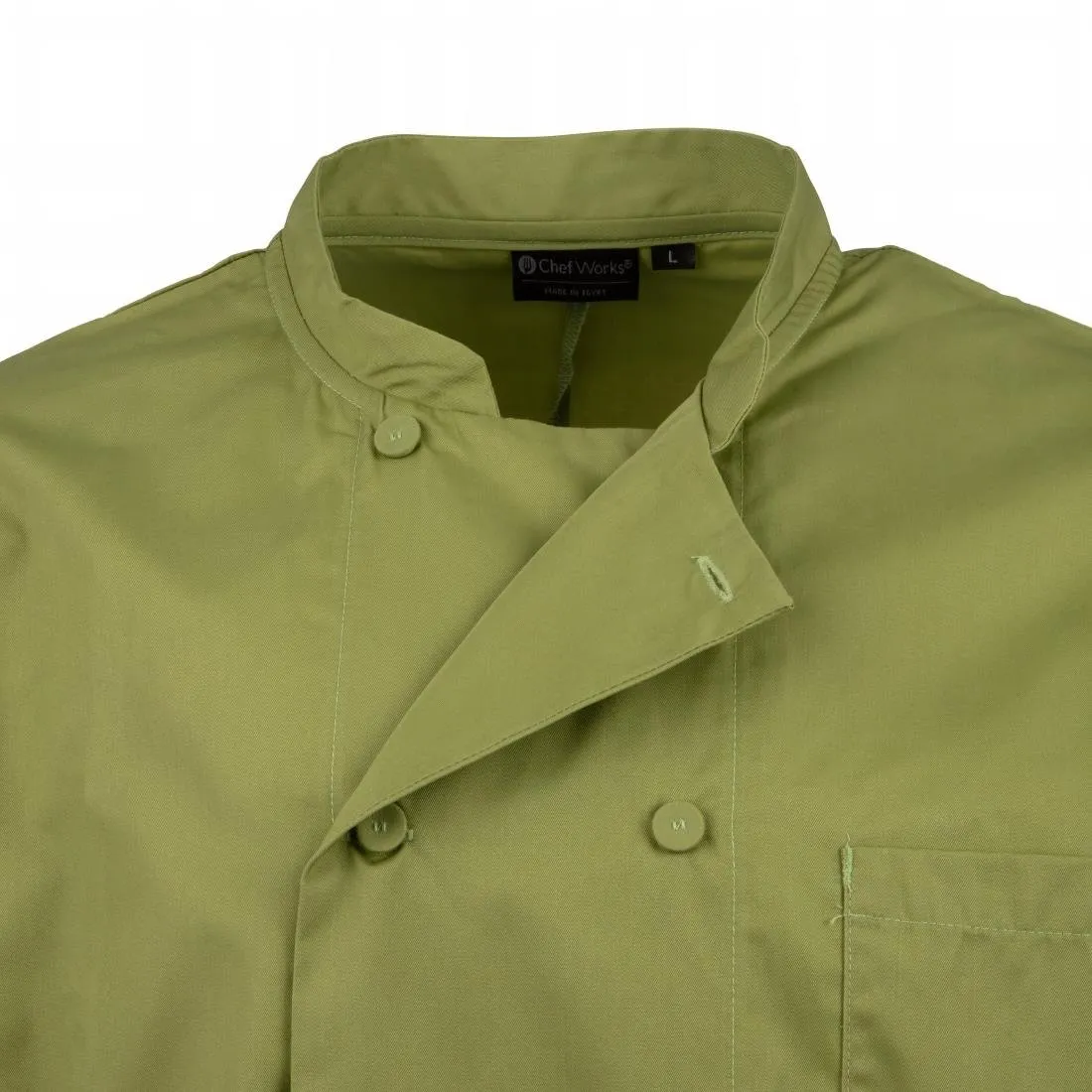 B107-XXL Chef Works Unisex Chefs Jacket Lime 2XL