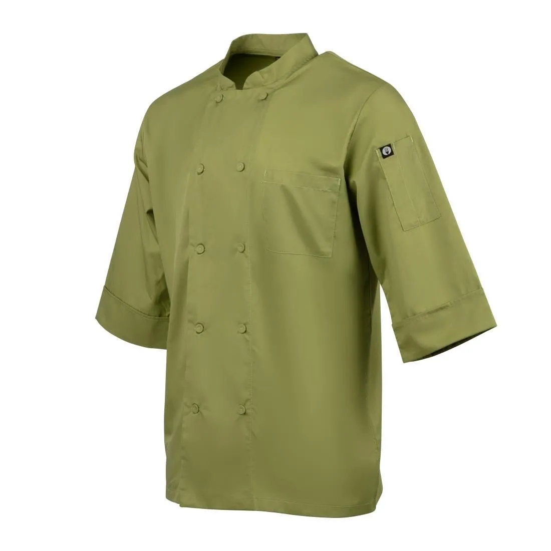 B107-XXL Chef Works Unisex Chefs Jacket Lime 2XL