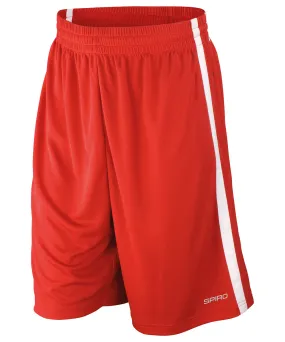 Basketball quick-dry shorts | Red/White