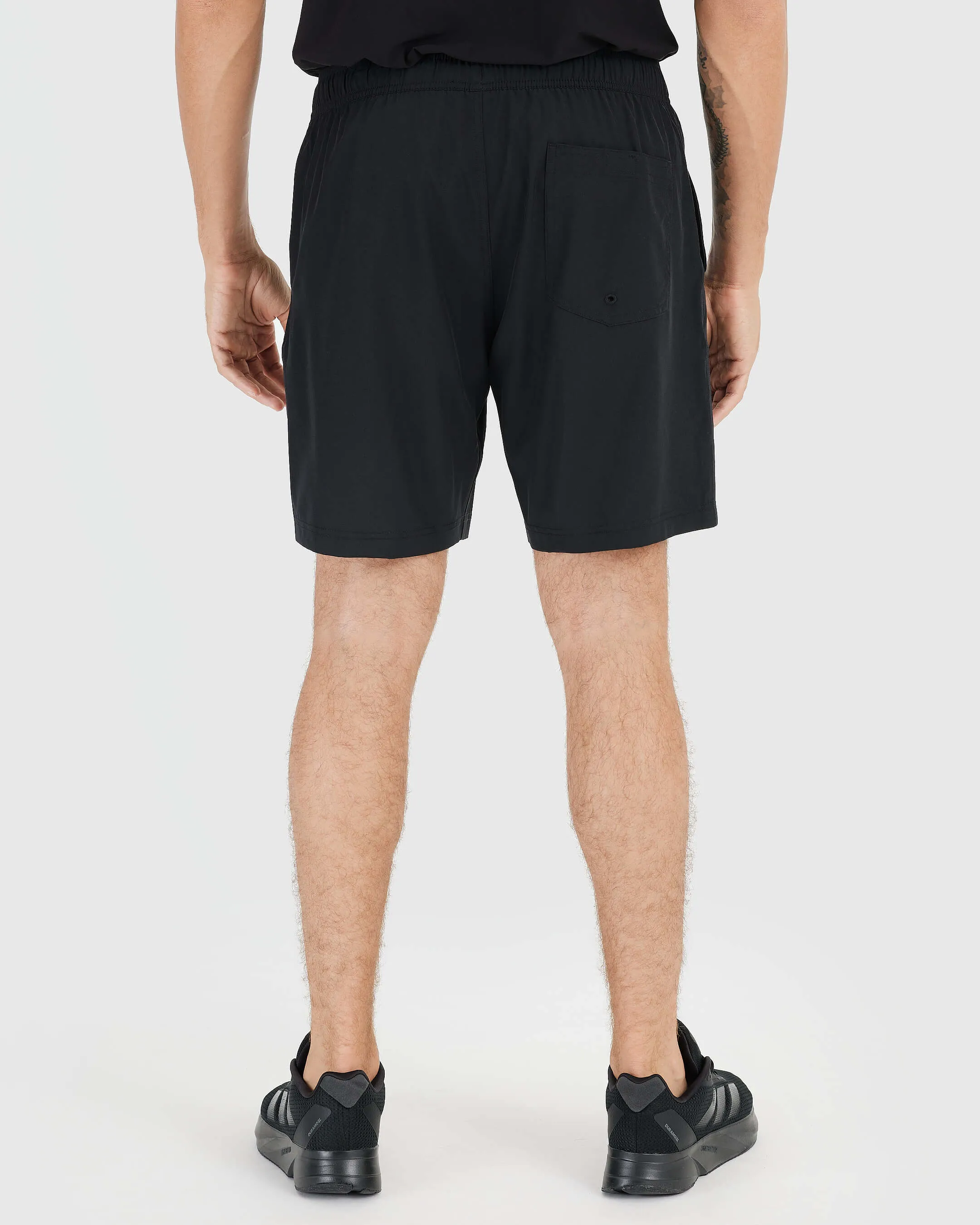 Black Active Quick Dry Shorts with Liner