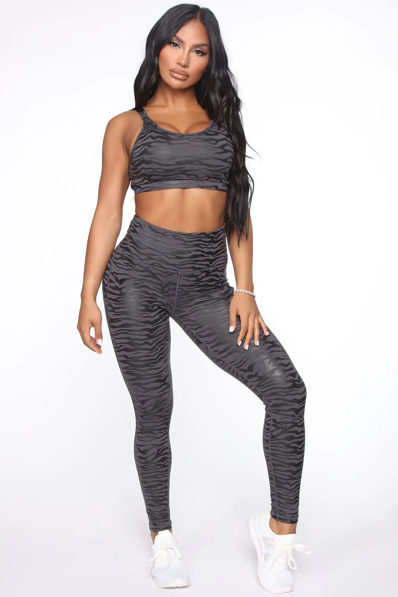 Black Tiger Active Legging In Sculpt Tech - Black