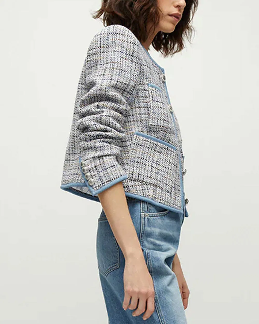 Blue Tweed Darla Jacket