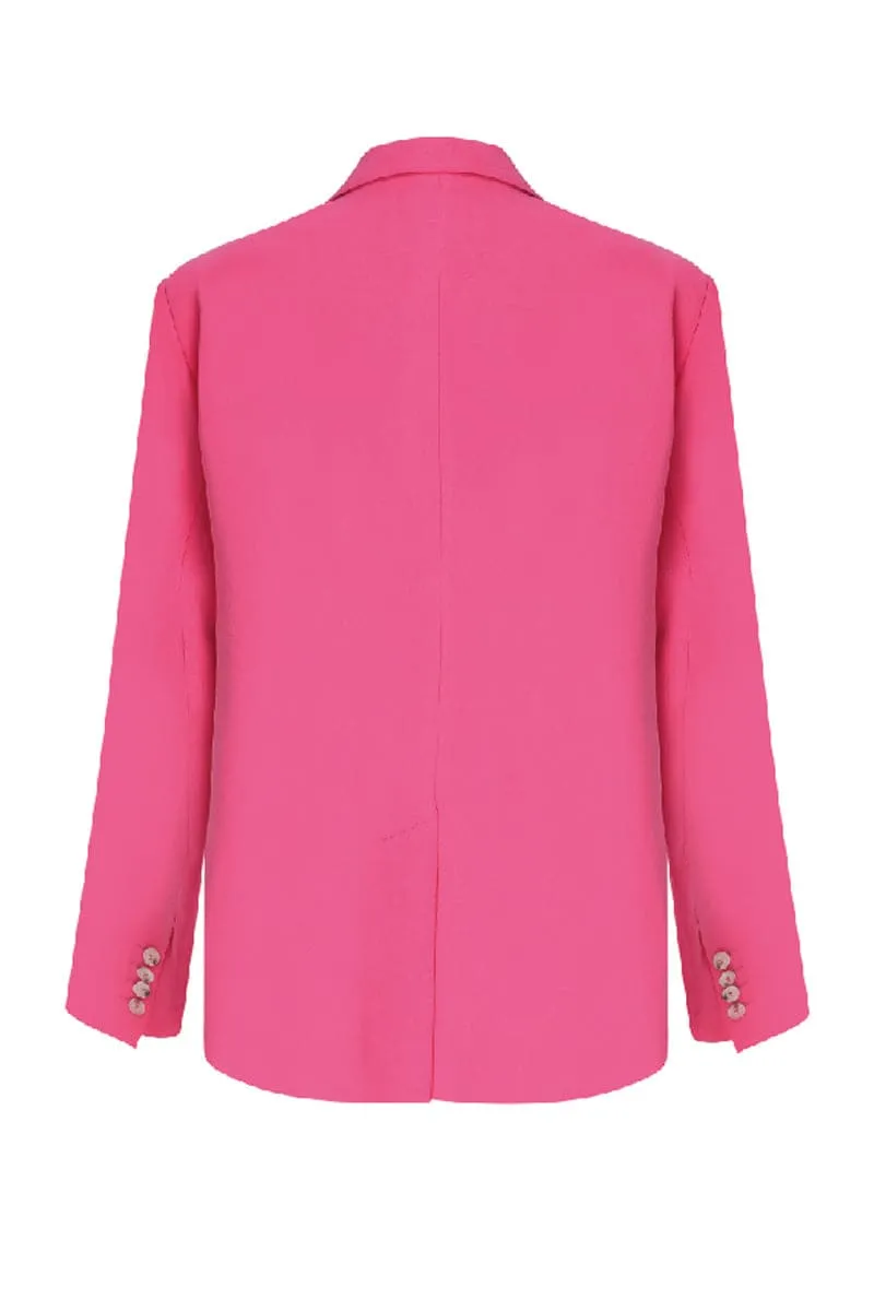 BOXY BUBBLEGUM PINK OVERSIZE JACKET