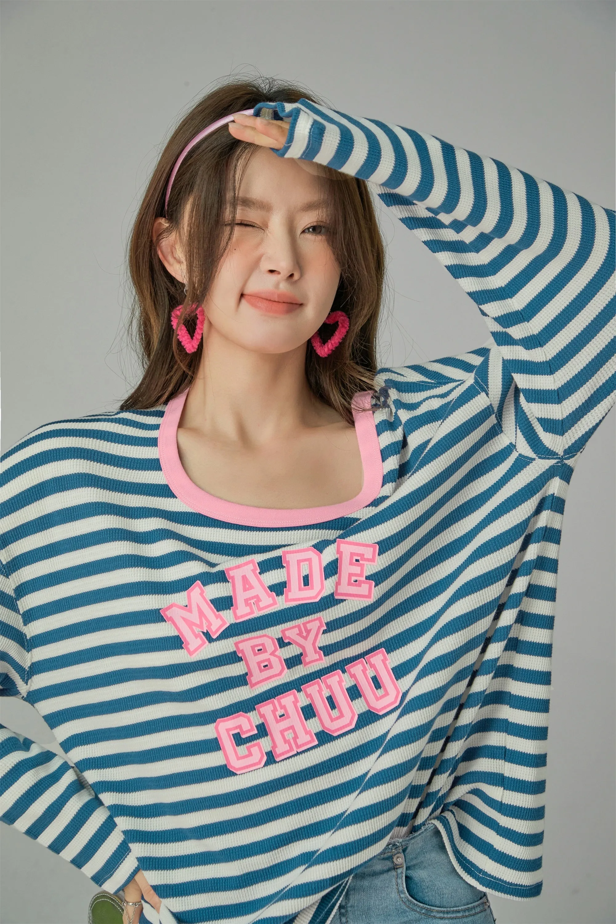 Cheerful Striped Long Sleeve T-Shirt