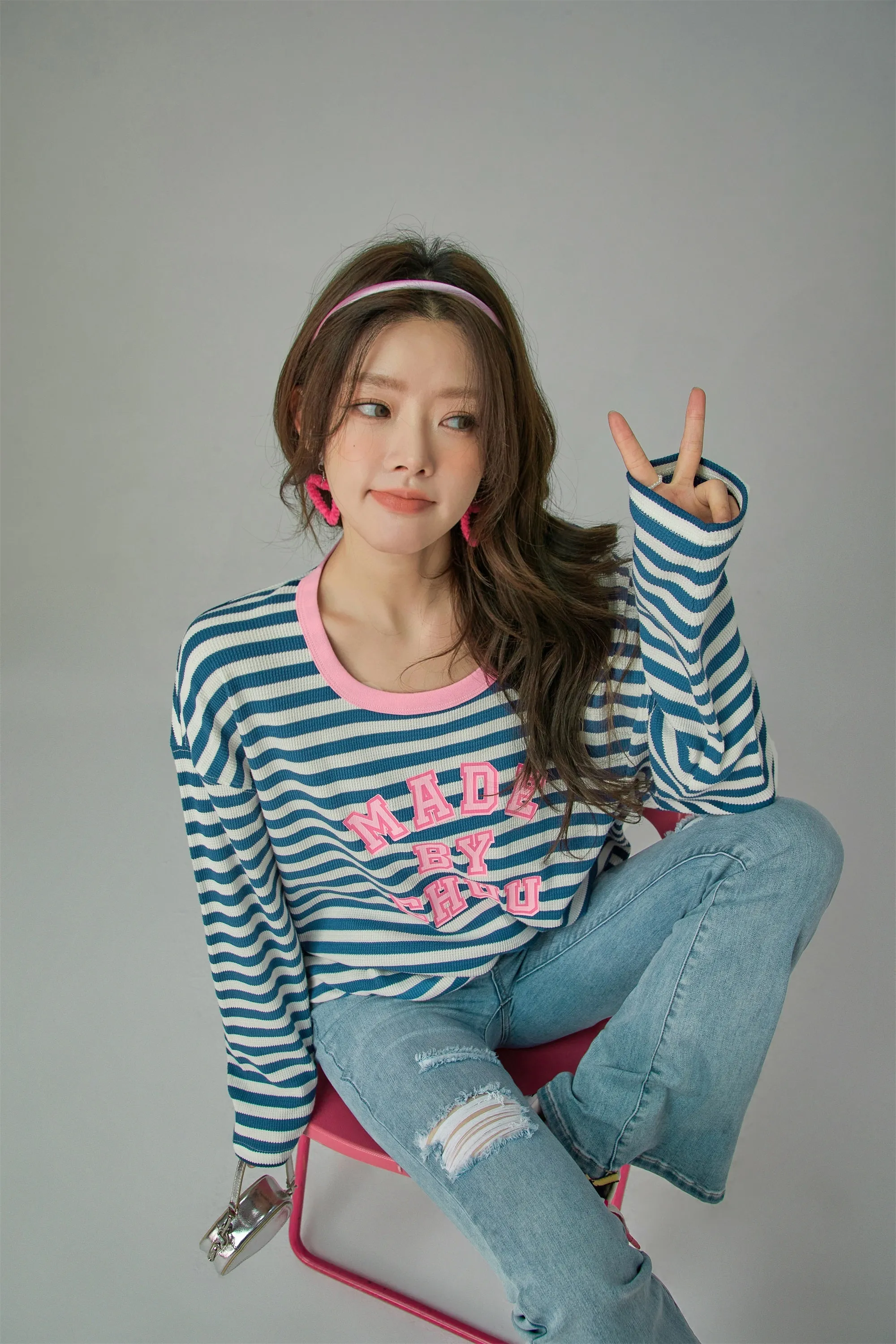 Cheerful Striped Long Sleeve T-Shirt