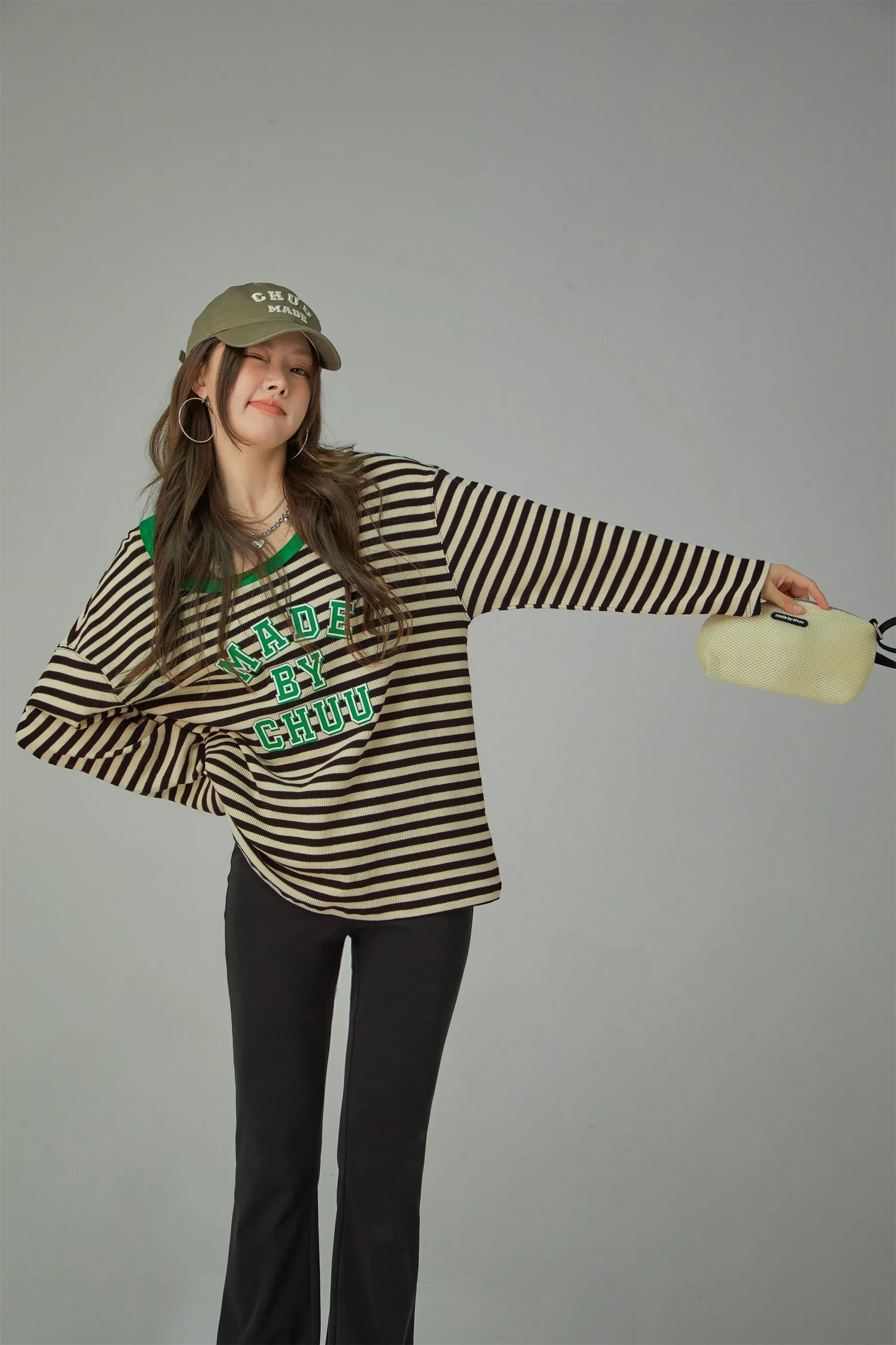 Cheerful Striped Long Sleeve T-Shirt