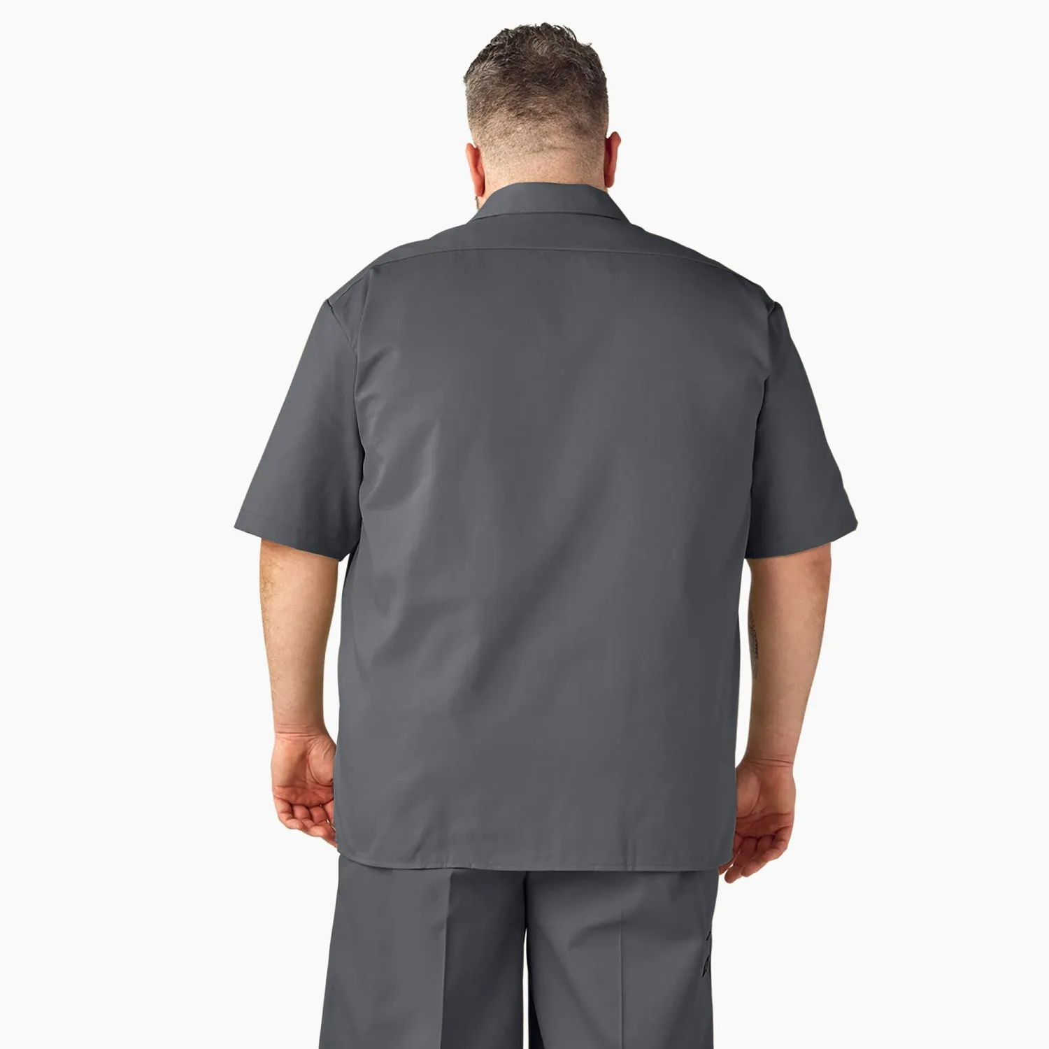 Dickies Men's Short Sleeve Work Shirt_Charcoal