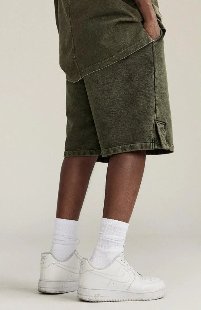 Drawstring Waist Loose Shorts