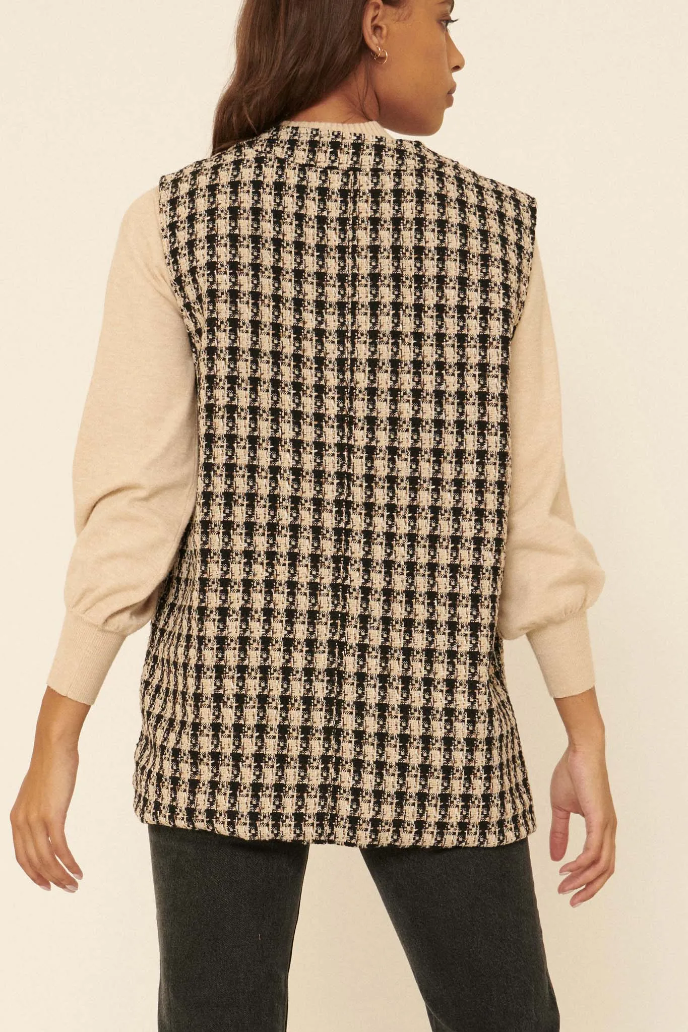 Field Guide Plaid Tweed Utility Vest