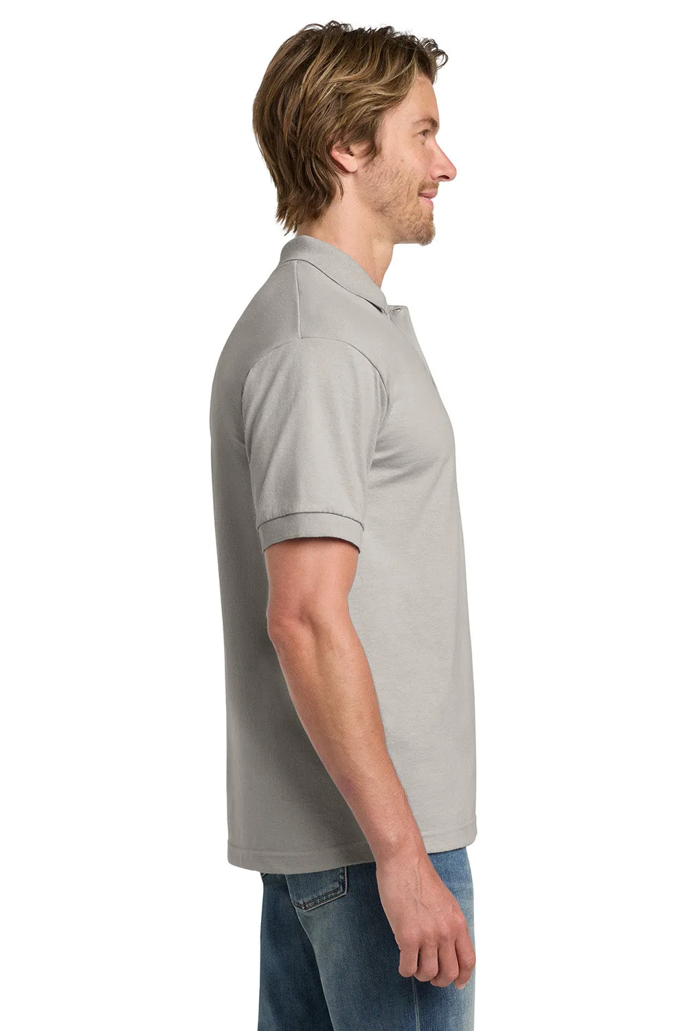 Gildan Mens DryBlend Moisture Wicking Short Sleeve Polo Shirt - Sand