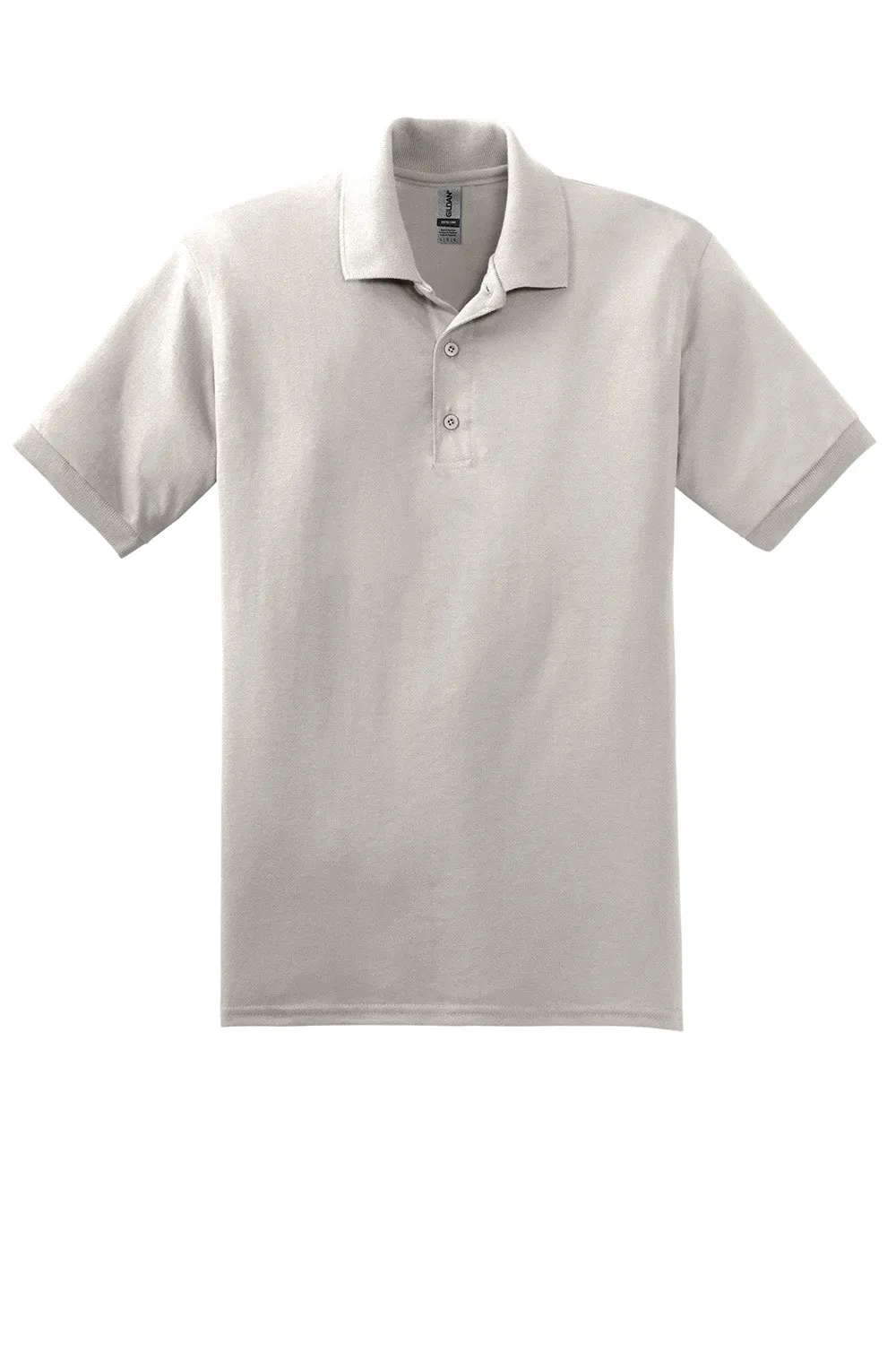 Gildan Mens DryBlend Moisture Wicking Short Sleeve Polo Shirt - Sand