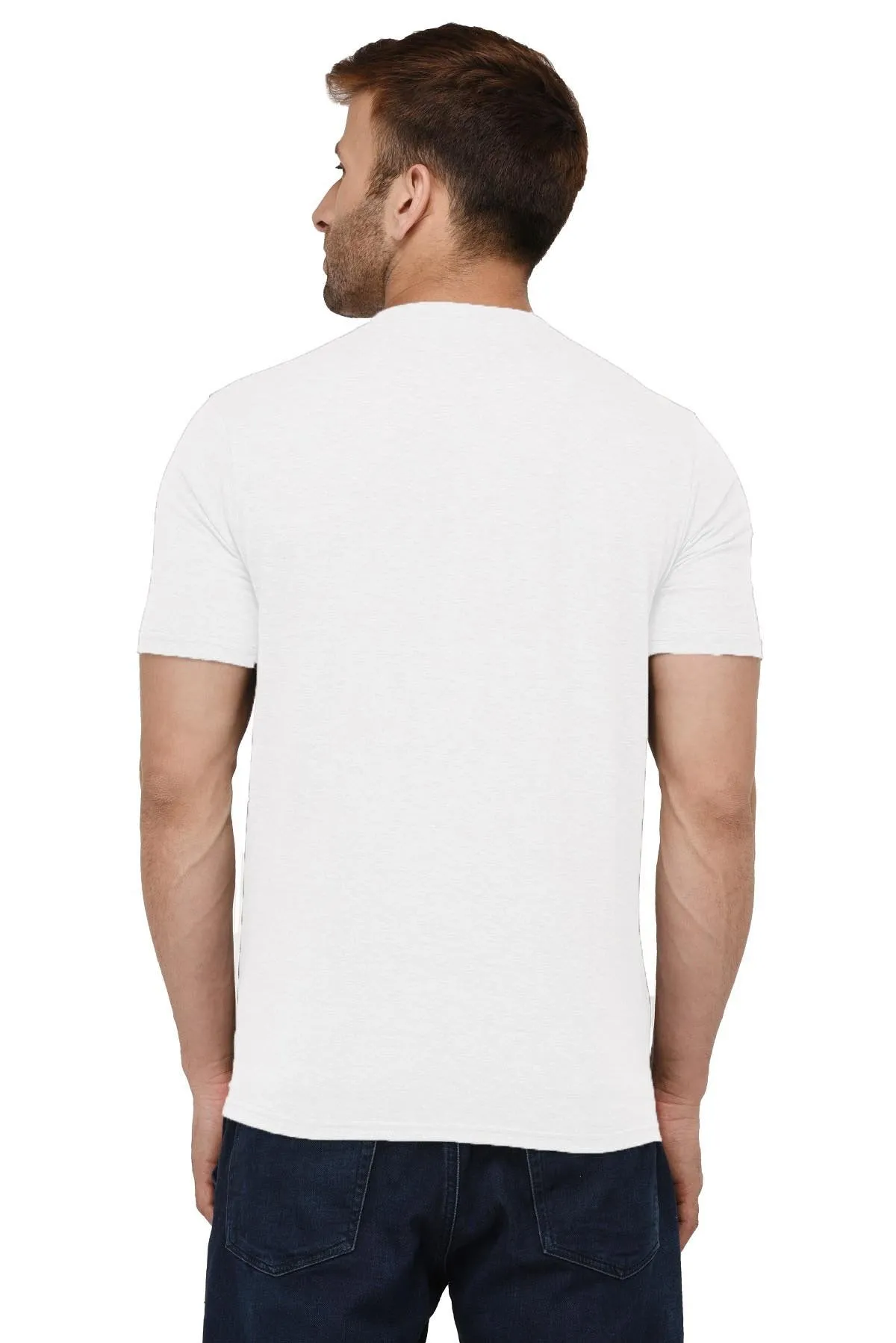 London Hills Men's Regular Fit T-Shirt (LH_T_R_HF_458_WHITE_SIZE.M_White_Medium)