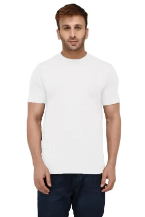 London Hills Men's Regular Fit T-Shirt (LH_T_R_HF_458_WHITE_SIZE.M_White_Medium)