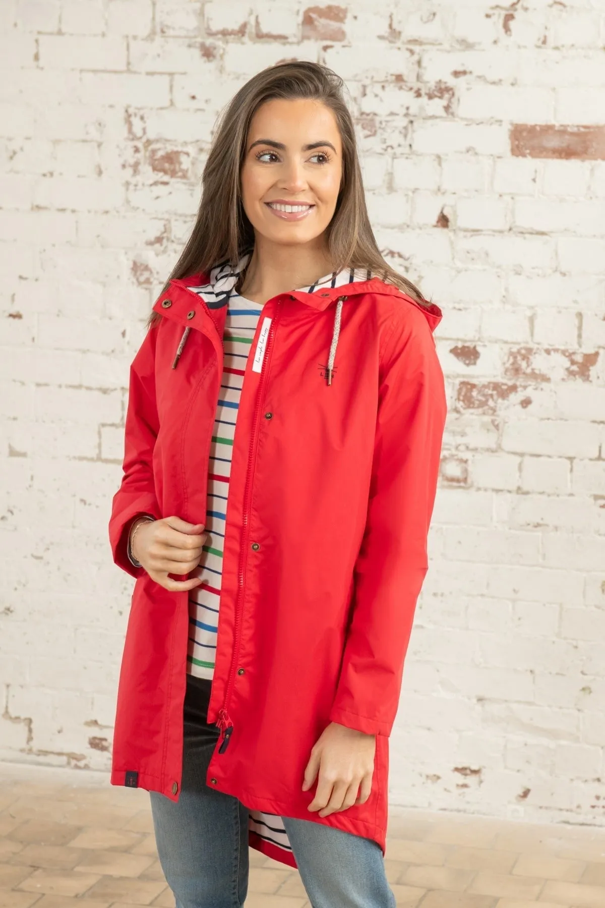 Long Red Beachcomber Coat