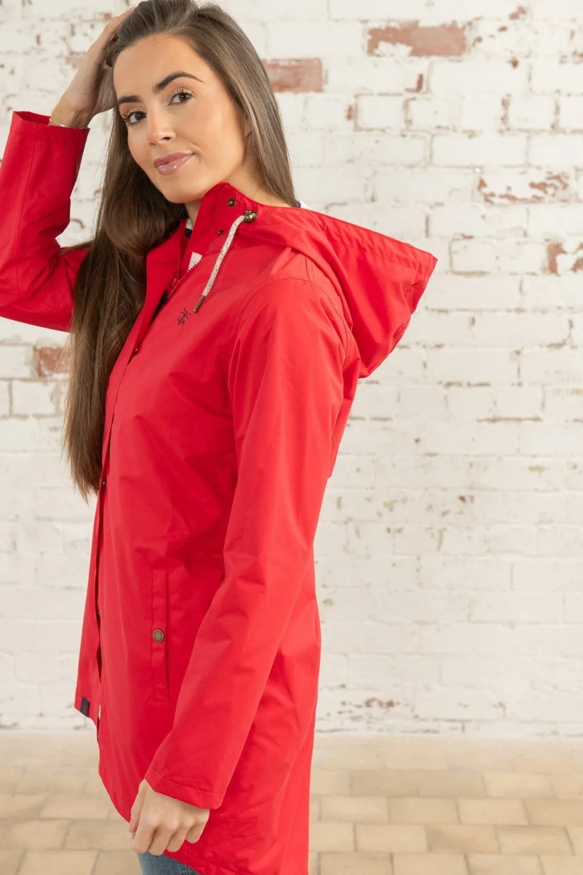 Long Red Beachcomber Coat