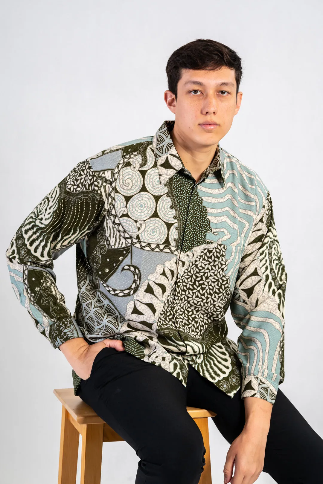 Men's Batik Shirt - Pathfinder | Long Sleeves