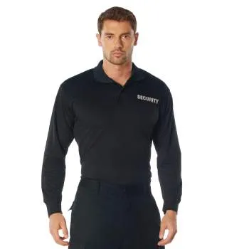 Moisture Wicking Long Sleeve Security Polo