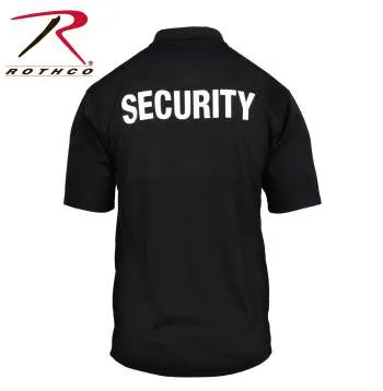 Moisture Wicking Security Polo Shirt With Badge