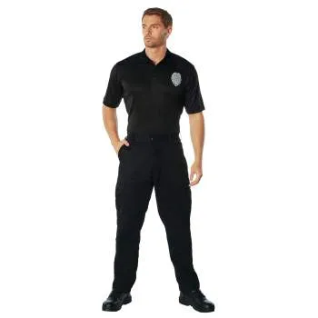 Moisture Wicking Security Polo Shirt With Badge