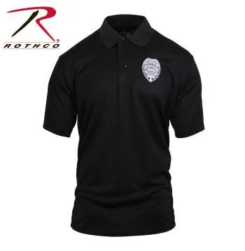 Moisture Wicking Security Polo Shirt With Badge