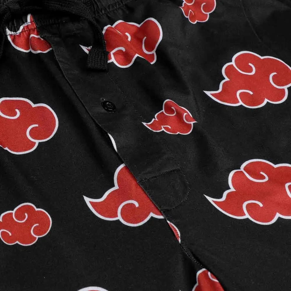 Naruto - Akatsuki Cloud Pajama Pants (All Over Print) - Bioworld