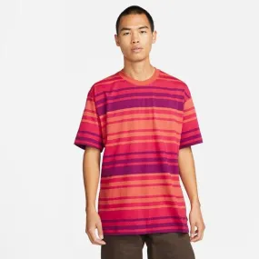 Nike SB Striped Skate T-Shirt Red Clay