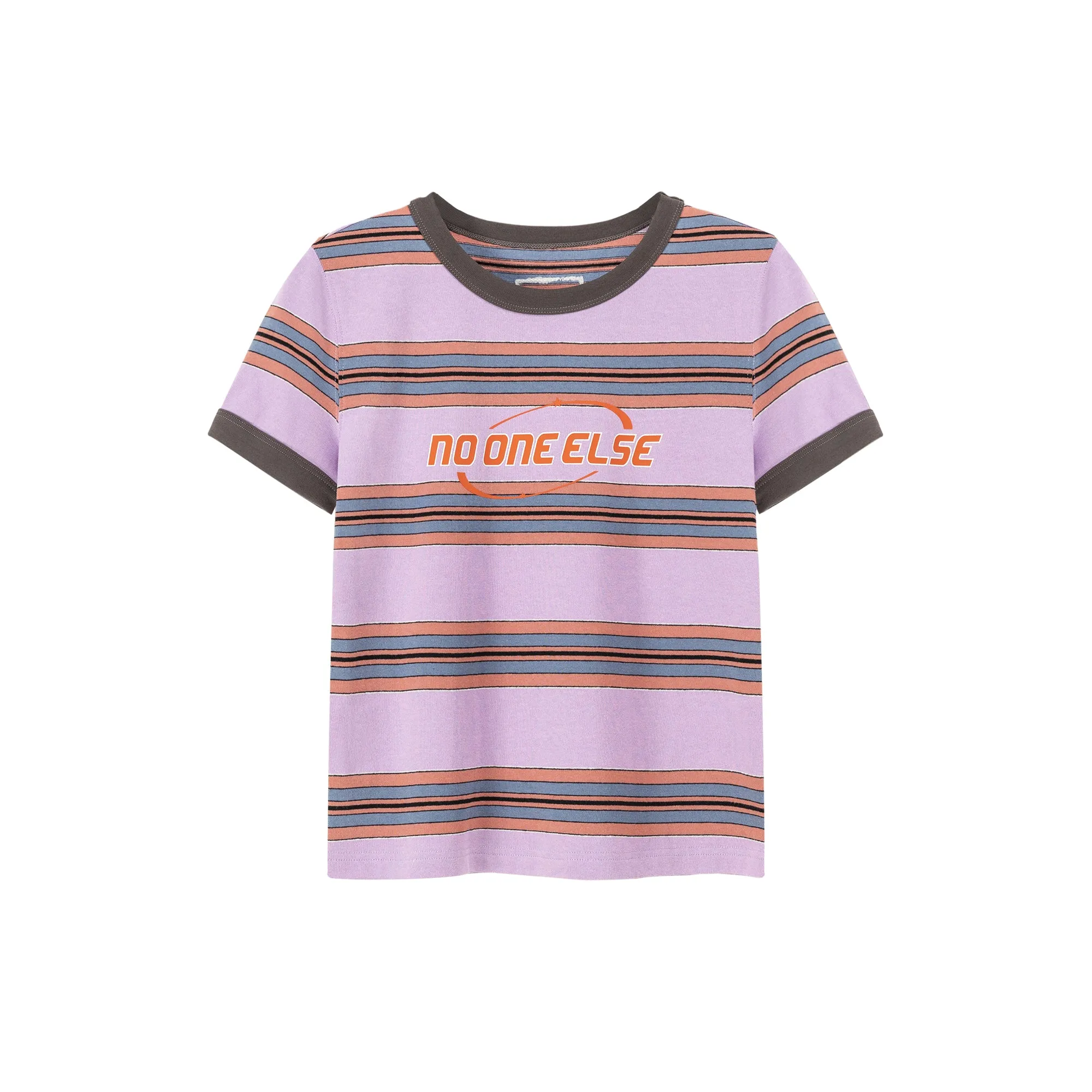 Noe Center Color Striped Short Sleeve T-Shirt