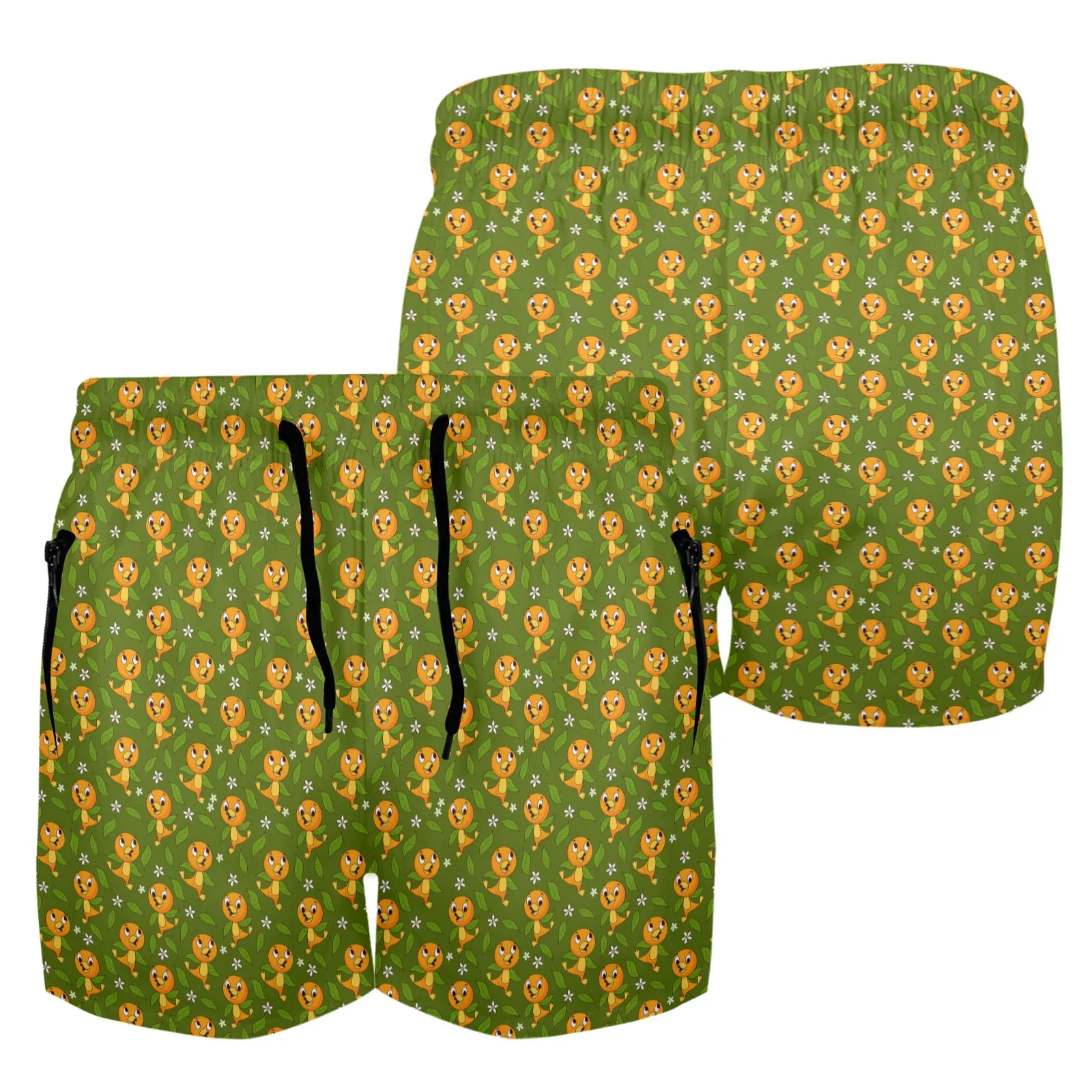 Orange Bird Men's Quick Dry Athletic Shorts