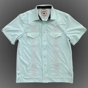 Pearl Snap Guayabera Performance Shirt--Saltwater