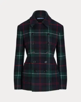 Plaid Tweed Double-Breasted Jacket