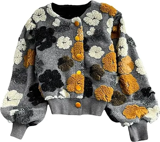 Pre Order:  3D Floral Slim Fit Jacket