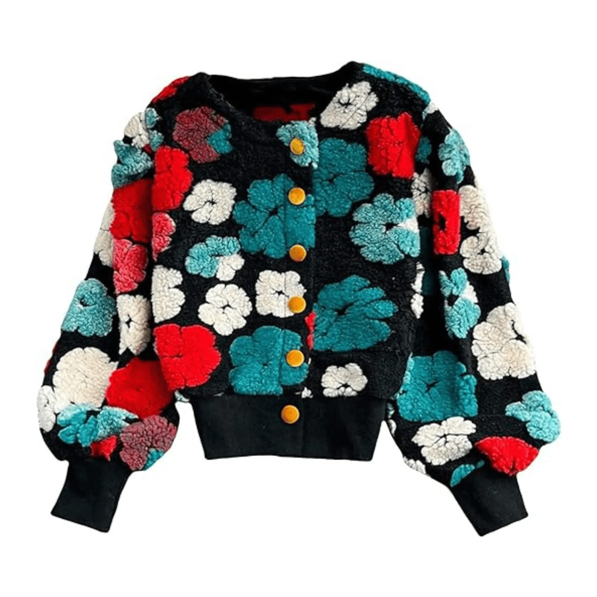 Pre Order:  3D Floral Slim Fit Jacket