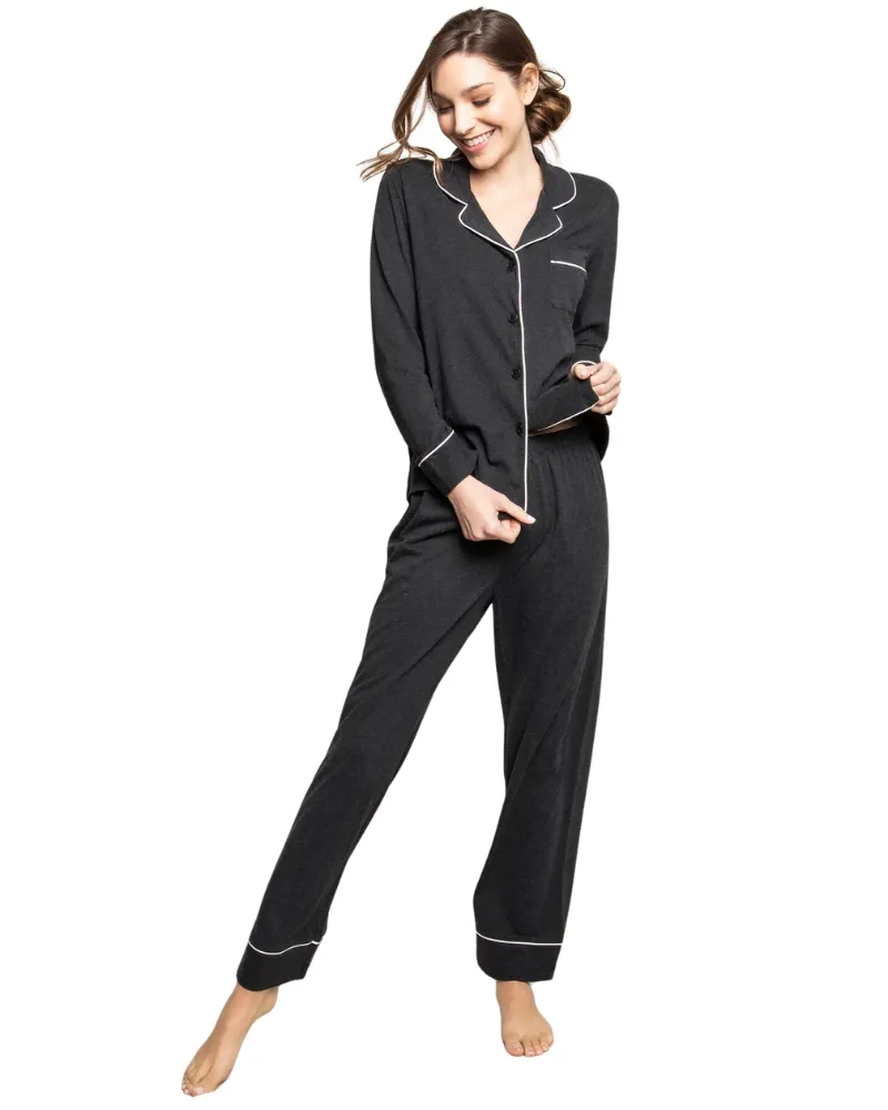 PWDGL Dark Heather Grey Pima Cotton Pajamas Set