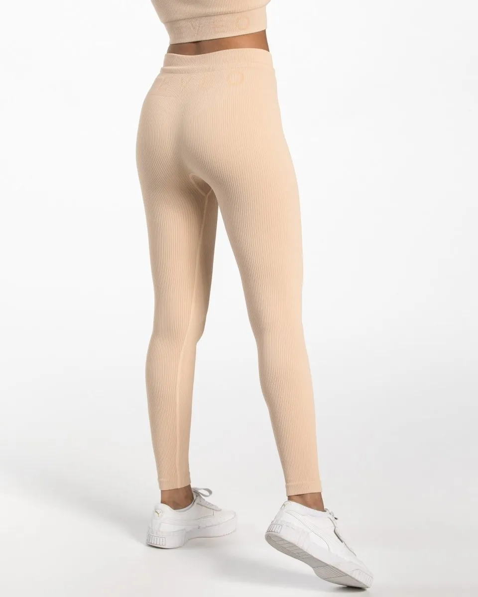 Ribbed Leggings "Nude"