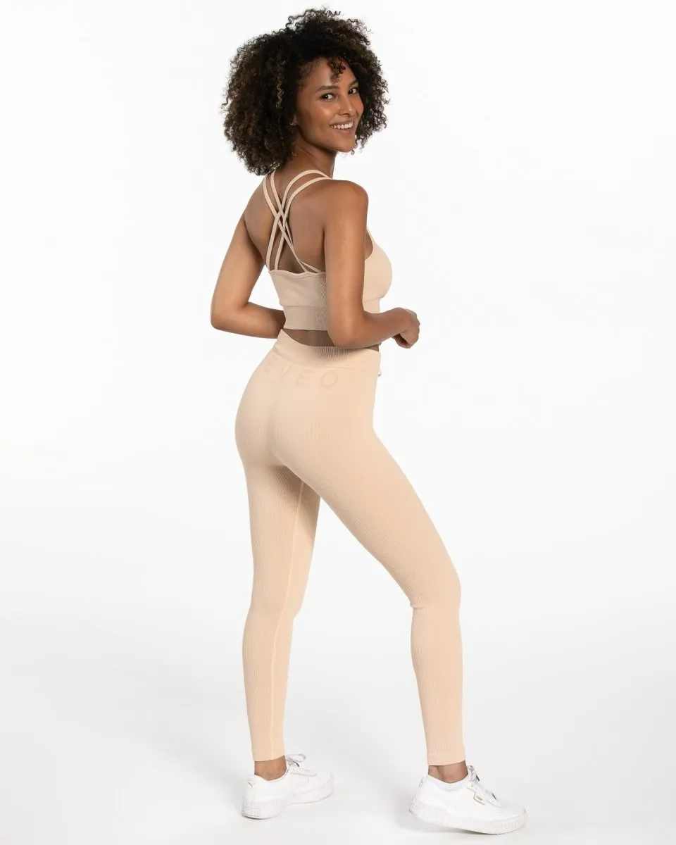 Ribbed Leggings "Nude"