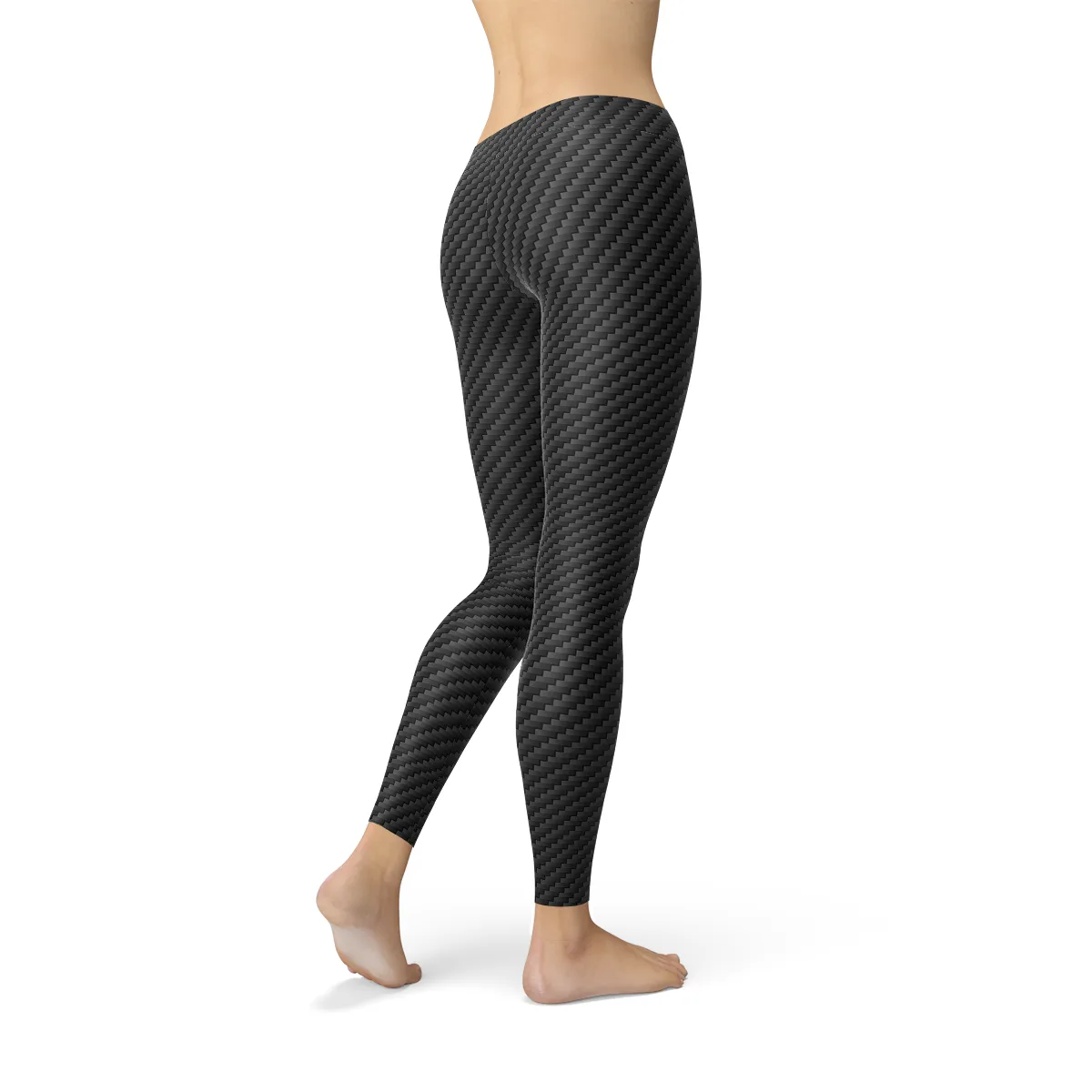 Sleek Women's High-Style Carbon Fiber Active Leggings