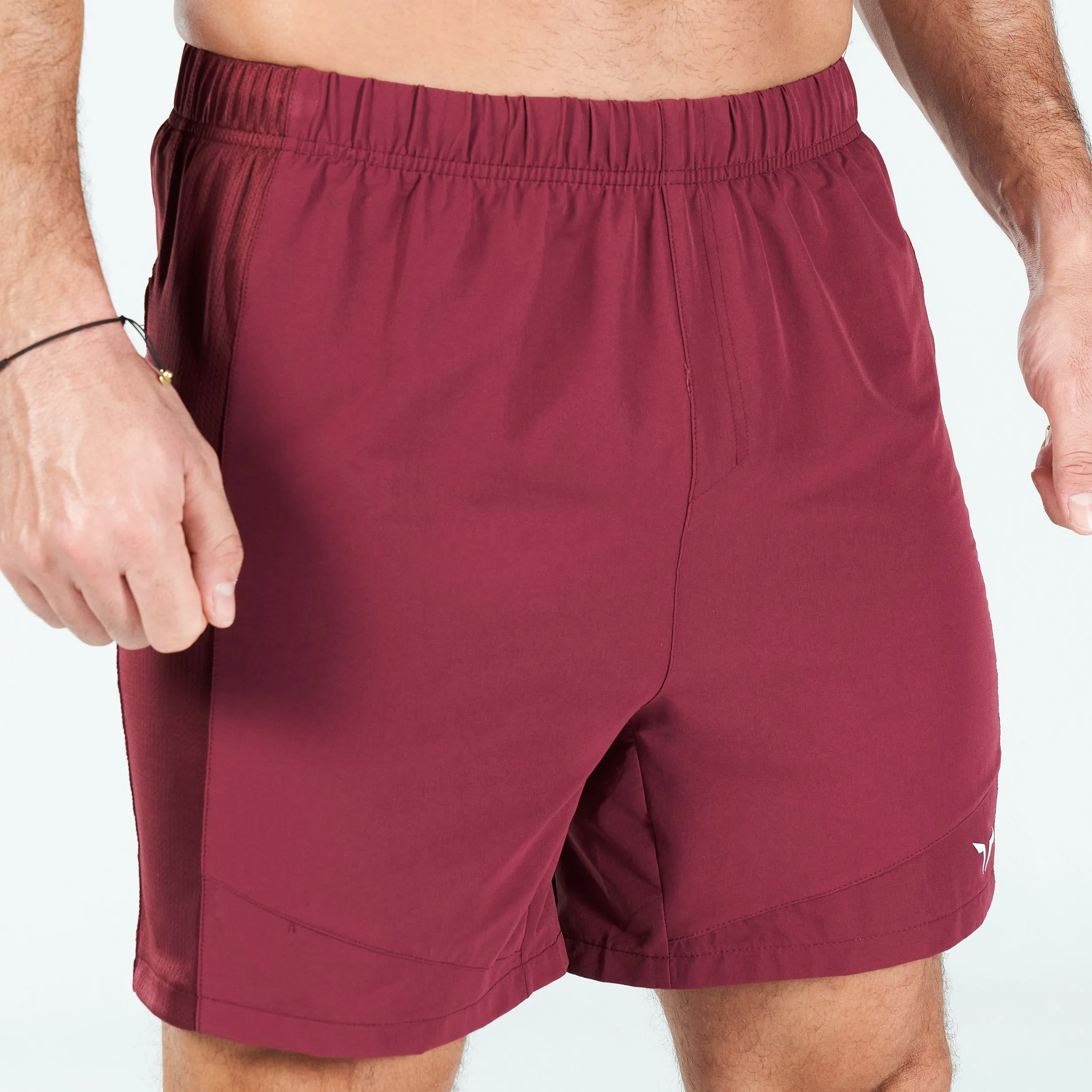 Statement Quick-dry Shorts - Burgundy