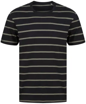 Striped T | Black/Khaki