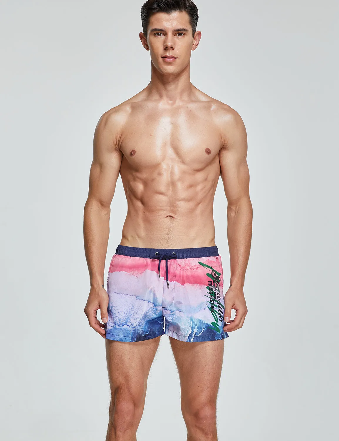 Swim Shorts 241301 with Quick-Dry in Pink