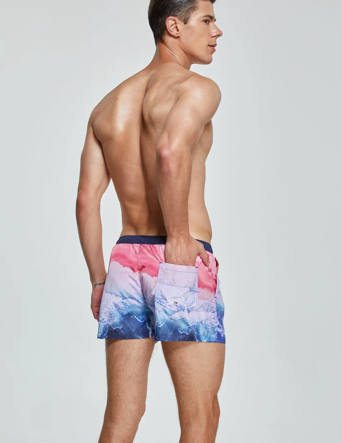 Swim Shorts 241301 with Quick-Dry in Pink