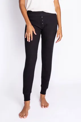 Textured Essentials Jammie Pant in Black