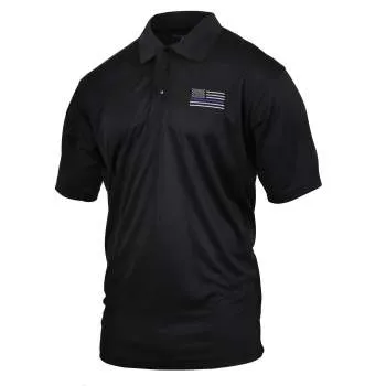 Thin Blue Line Moisture Wicking Polo